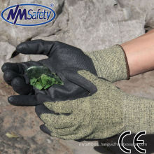 NMSAFETY super fit Water-based PU coated cut and chemical resistant gloves